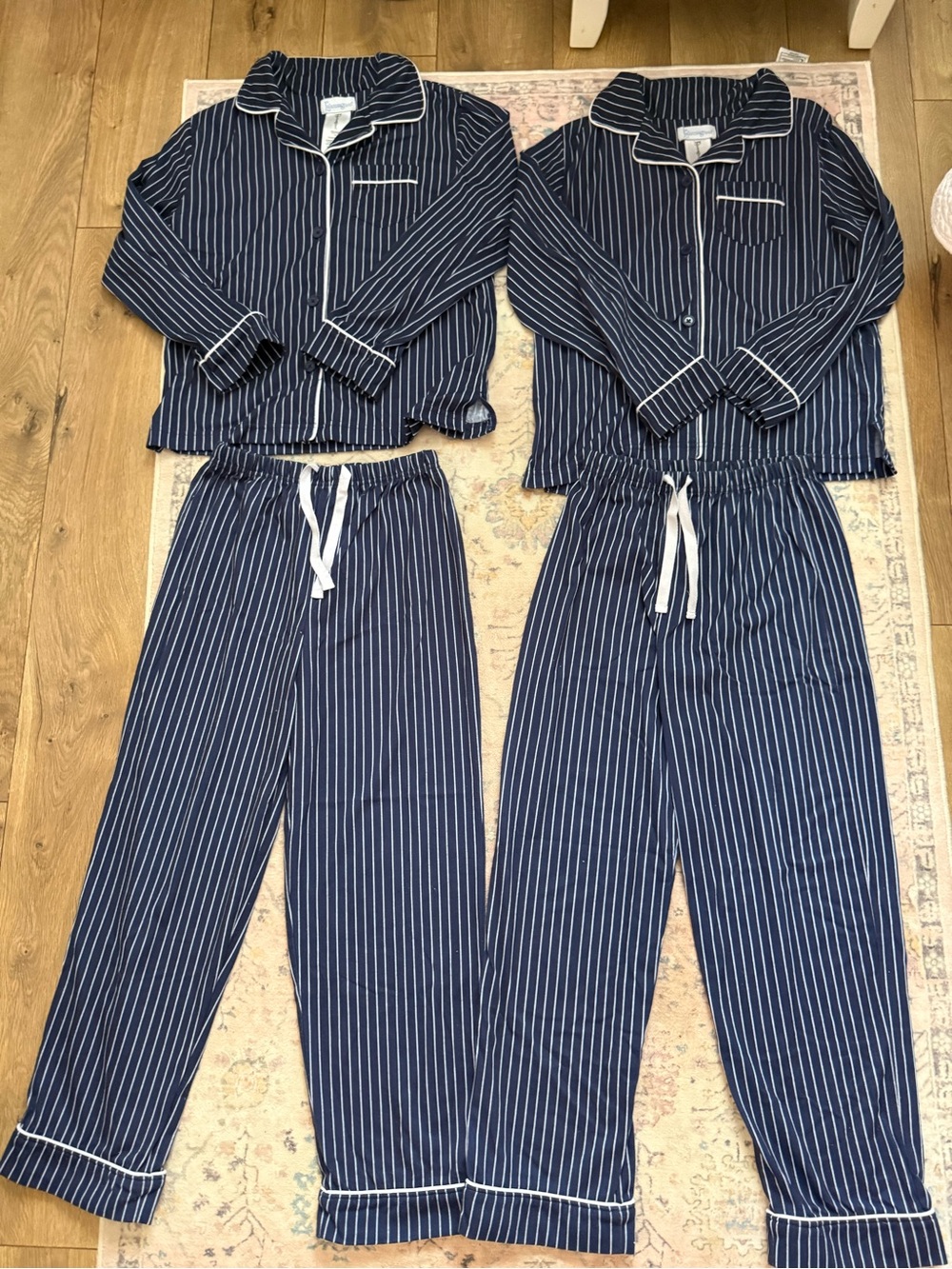 Striped Navy Kids Pajama Set